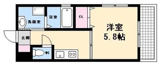 パレス西広島【2階】の間取り