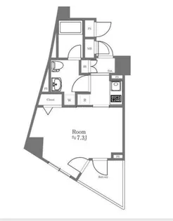 メイクスデザイン高田馬場【5階】の間取り