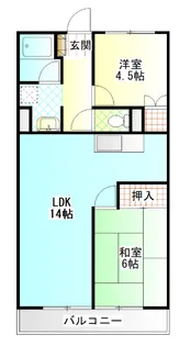 シーサイドハイツ早川【2階】の間取り