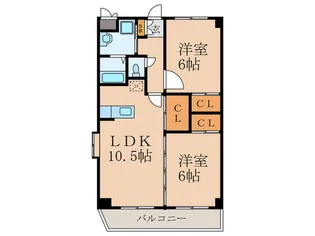 エスポワール【2階】の間取り