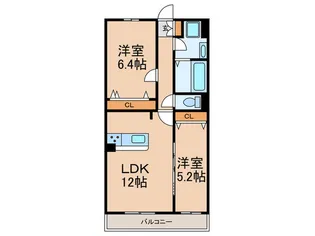 Plum OwkII【1階】の間取り