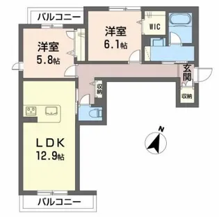 shurina【2階】の間取り