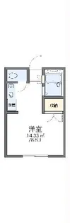 レオパレスSHIZUKA【1階】の間取り