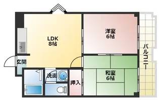 ワイズコート松崎町【1階】の間取り