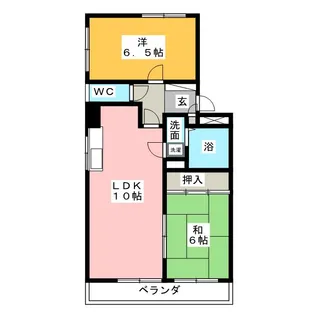 パレスHATTORI【2階】の間取り