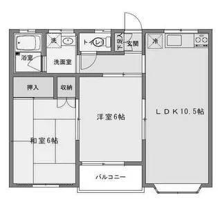 ビューパレス藤井【2階】の間取り