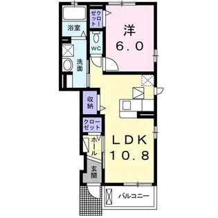 JSリヴァージュII【1階】の間取り