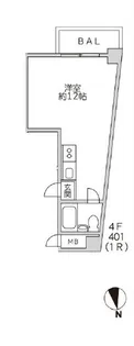 アスカ南麻布【4階】の間取り