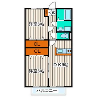 アルコバレーノ【1階】の間取り