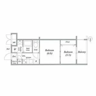 CREST TAPP京都二条【3階】の間取り