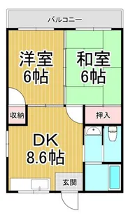 グリーンハイツ【1階】の間取り