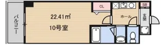 クレド桜川【4階】の間取り