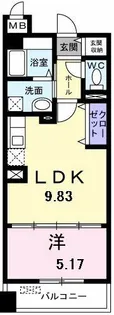 ベルエクセレント【1階】の間取り
