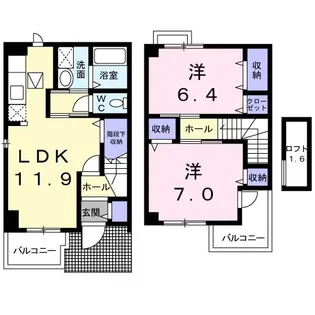 アットホーム石井【1階】の間取り