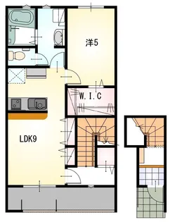 LOTUS浅羽【2階】の間取り