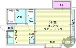 リバーサイドKOYO【1階】の間取り