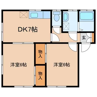 松岡ルーミー【1階】の間取り