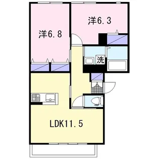 コーシュカIII【1階】の間取り