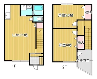 オリエントハイツI【1階】の間取り