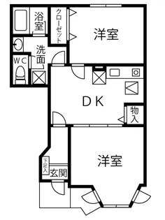 ジュネスグランツB棟【1階】の間取り