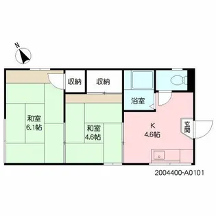 石塚アパート【1階】の間取り