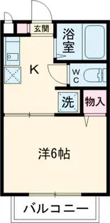 ハイツ ボ・ヌール【2階】の間取り