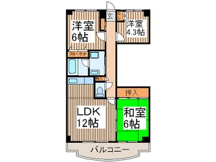 シャルマン5【6階】の間取り