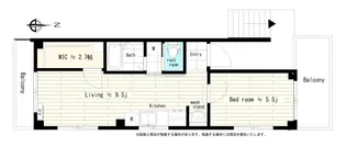 ハイム伊井【5階】の間取り