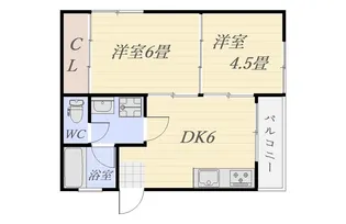 ハイデンス桑原【3階】の間取り