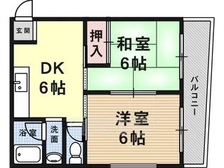 坂田ハイツ【2階】の間取り