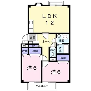 フォーナインハシモトA【2階】の間取り