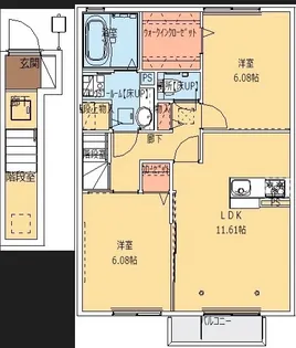 シャ・ノワール【2階】の間取り