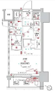 クラリッサ大通り公園【8階】の間取り