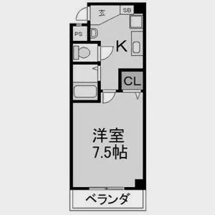 エイチ・ツー・オー東小橋II【6階】の間取り