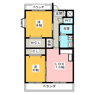 アニバーサリー【2階】の間取り