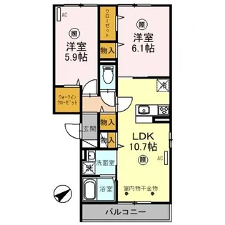 エーデルハイムIII【2階】の間取り