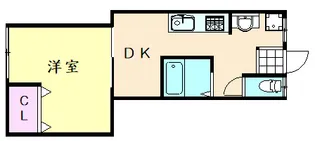 メープルリンク壱番館【3階】の間取り
