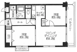 フォレストマンション蒔田【3階】の間取り