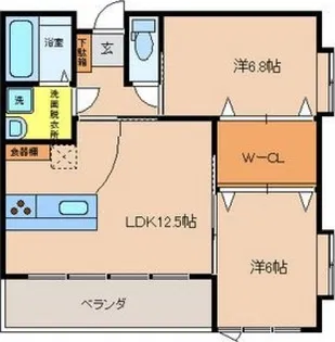 ビオス竹林【2階】の間取り