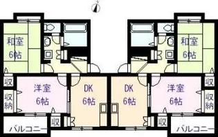 レジデンス吾郷B棟【1階】の間取り
