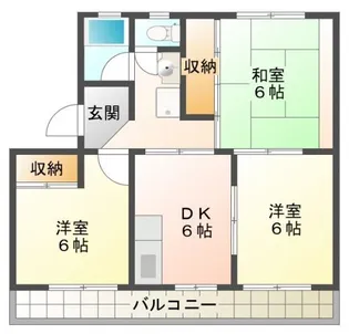 エステートI高柳【1階】の間取り