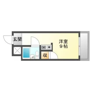 ラフィネ天満【4階】の間取り