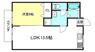 クローバーハイツ【2階】の間取り