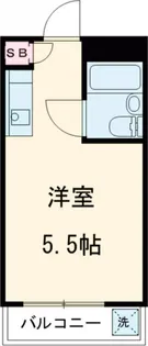 ユースフル三軒茶屋【1階】の間取り