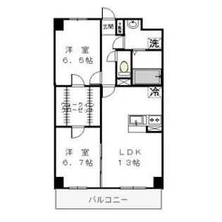 Refuge・F (リフュージュ・エフ)【4階】の間取り