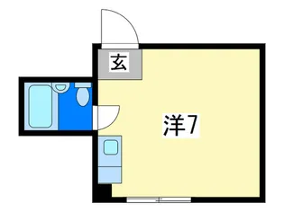 大宝谷六ロイヤルハイツ【1階】の間取り