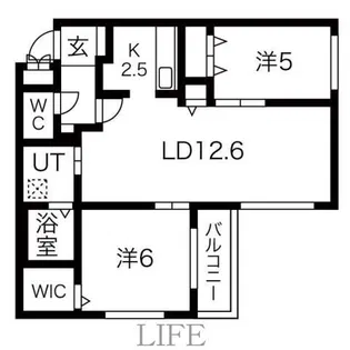 West Villetta【3階】の間取り