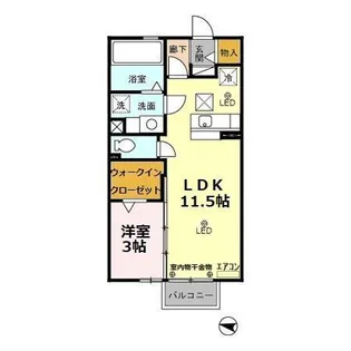 モナリエ富士見(行田市富士見町)【1階】の間取り