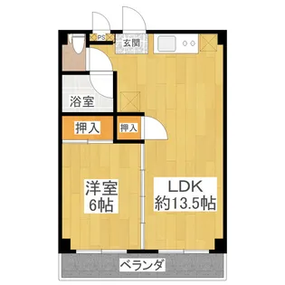 エビハラハイツII【1階】の間取り