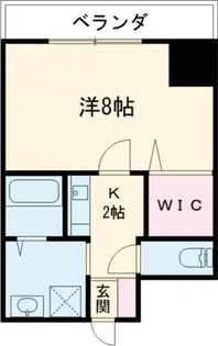 コーポSAKAE【6階】の間取り